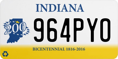 IN license plate 964PYO