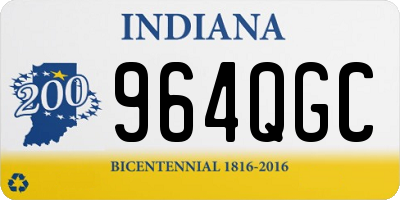 IN license plate 964QGC