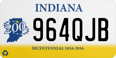 IN license plate 964QJB