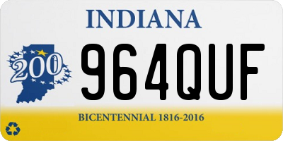 IN license plate 964QUF