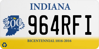 IN license plate 964RFI
