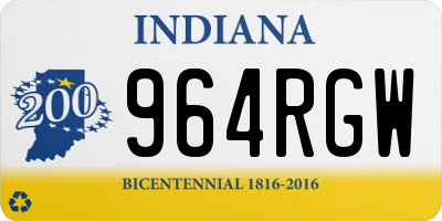 IN license plate 964RGW