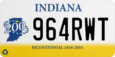 IN license plate 964RWT