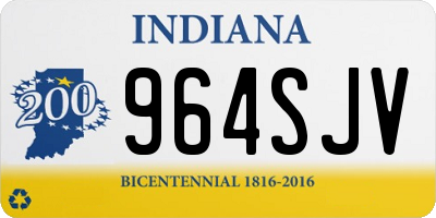 IN license plate 964SJV