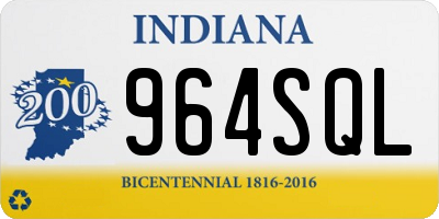 IN license plate 964SQL