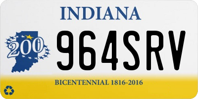 IN license plate 964SRV