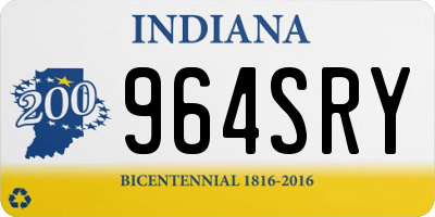 IN license plate 964SRY