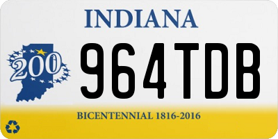 IN license plate 964TDB