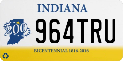 IN license plate 964TRU
