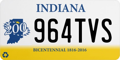 IN license plate 964TVS