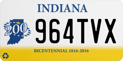 IN license plate 964TVX