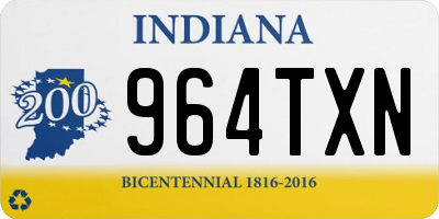 IN license plate 964TXN