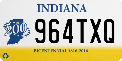 IN license plate 964TXQ