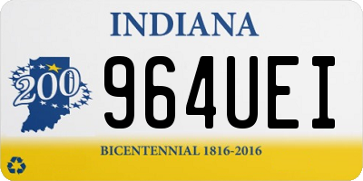 IN license plate 964UEI