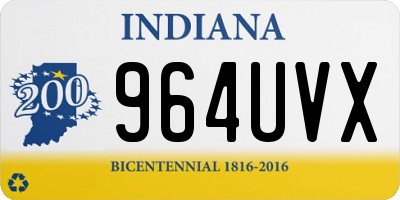 IN license plate 964UVX