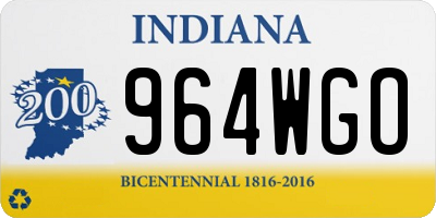 IN license plate 964WGO