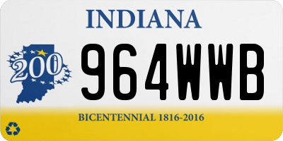 IN license plate 964WWB
