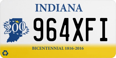 IN license plate 964XFI