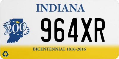 IN license plate 964XR