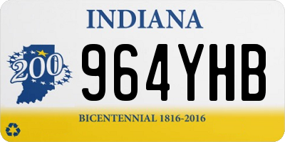 IN license plate 964YHB