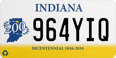 IN license plate 964YIQ