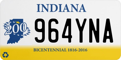 IN license plate 964YNA