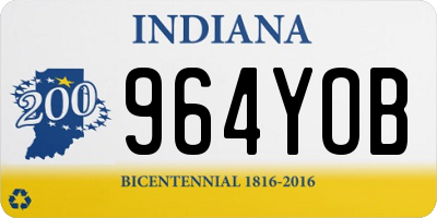IN license plate 964YOB