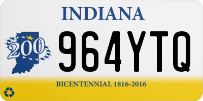 IN license plate 964YTQ
