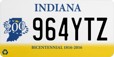 IN license plate 964YTZ