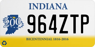 IN license plate 964ZTP