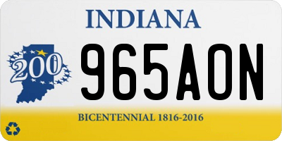 IN license plate 965AON