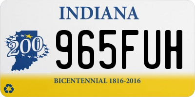 IN license plate 965FUH