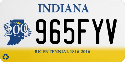 IN license plate 965FYV