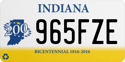 IN license plate 965FZE