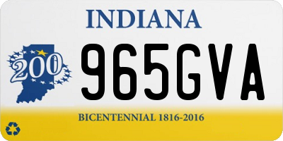 IN license plate 965GVA