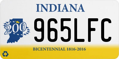 IN license plate 965LFC