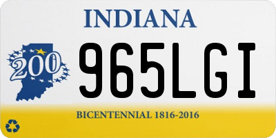 IN license plate 965LGI