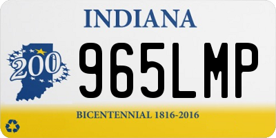 IN license plate 965LMP
