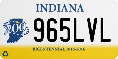IN license plate 965LVL