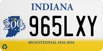 IN license plate 965LXY