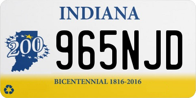 IN license plate 965NJD