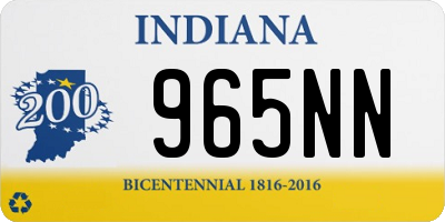 IN license plate 965NN