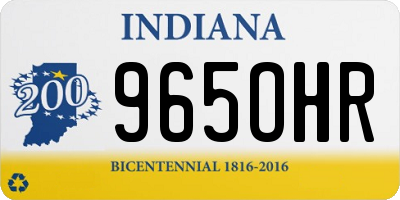 IN license plate 965OHR