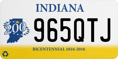 IN license plate 965QTJ