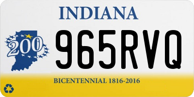 IN license plate 965RVQ