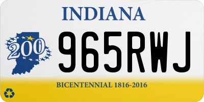 IN license plate 965RWJ