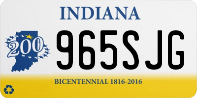 IN license plate 965SJG