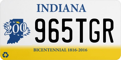 IN license plate 965TGR