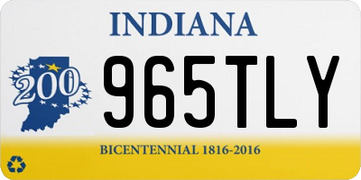 IN license plate 965TLY