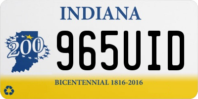 IN license plate 965UID